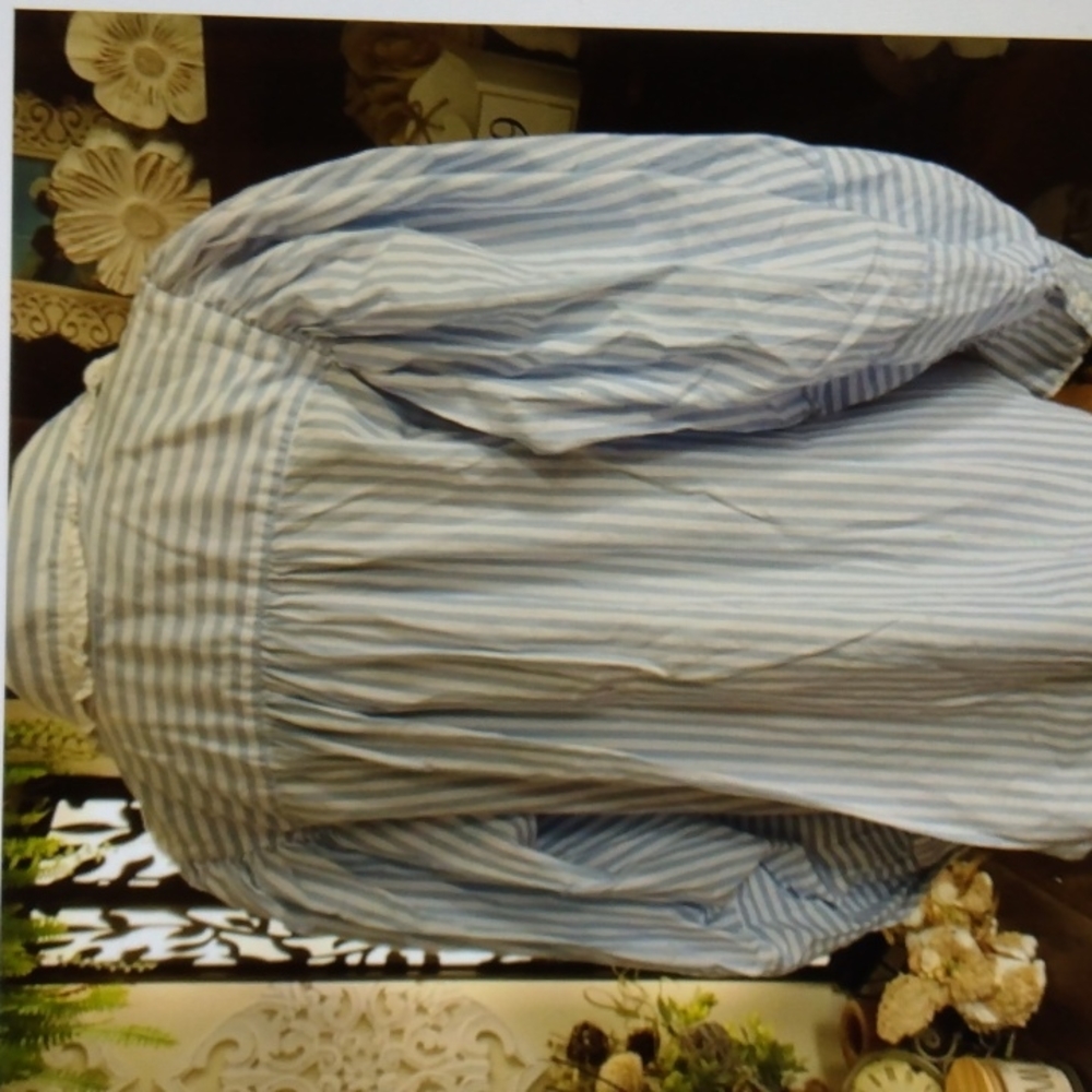 Free People Bexley Cotton Striped Blouse - Picture 6 of 11